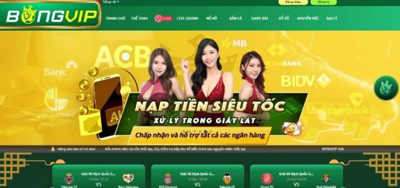 Có nhiều lựa chọn cá cược khác nhau tại nhà cái Bongvip